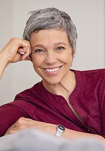 Mature woman smiling