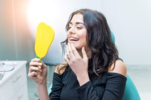 woman with attractive smile